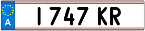 Trailer License Plate